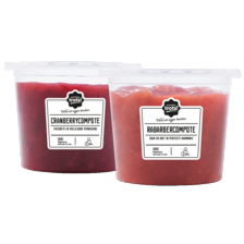 Noordertrots rabarber of cranberry compote